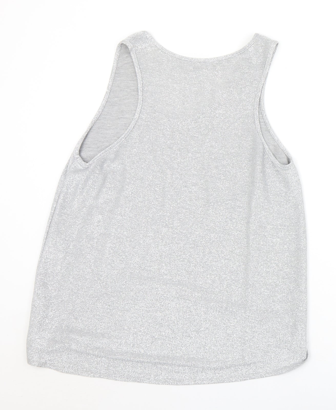 Womens UK Size 14 NEXT Silver Basic Tank