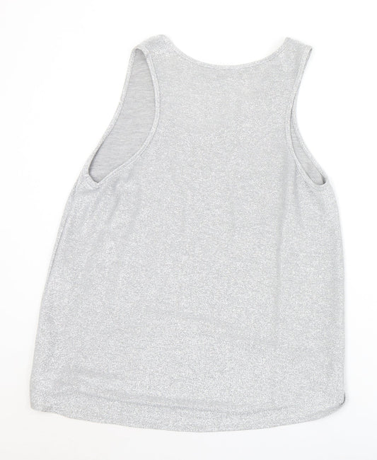 Womens UK Size 14 NEXT Silver Basic Tank