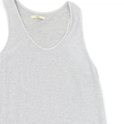 Womens UK Size 14 NEXT Silver Basic Tank
