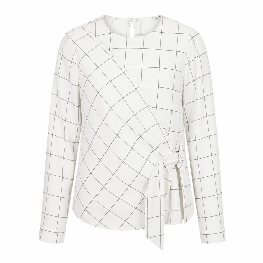 Womens UK Size 8 F&F White Wrap Blouse