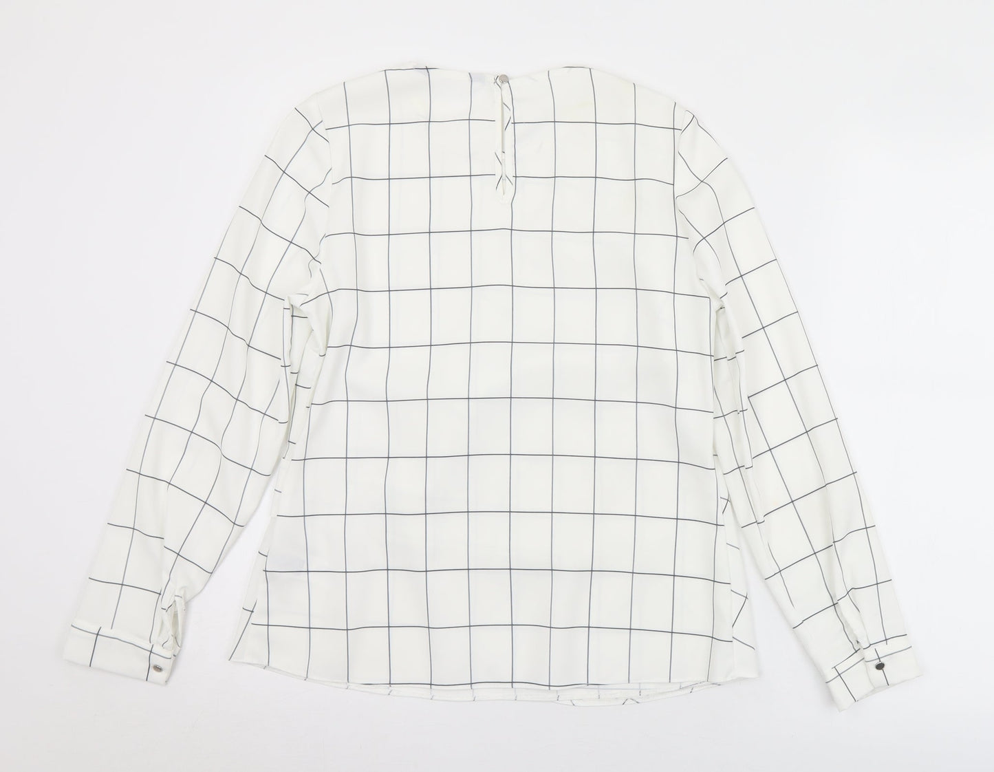 Womens UK Size 8 F&F White Wrap Blouse