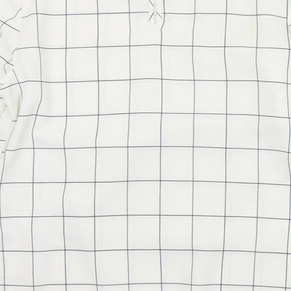 Womens UK Size 8 F&F White Wrap Blouse