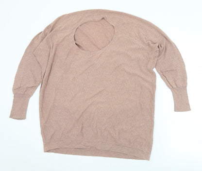 Womens UK Size 10 Topshop Pink Pullover Jumper