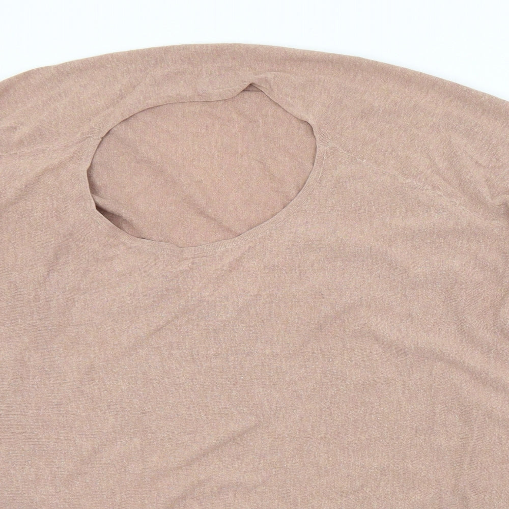 Womens UK Size 10 Topshop Pink Pullover Jumper