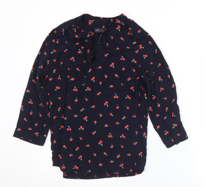 Womens UK Size 8 Marks and Spencer Black Basic Blouse