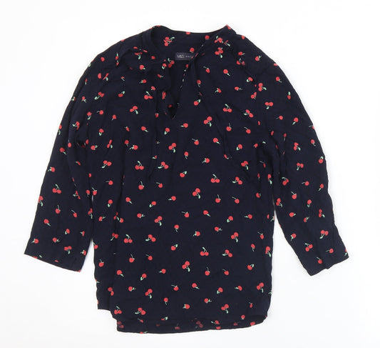 Womens UK Size 8 Marks and Spencer Black Basic Blouse