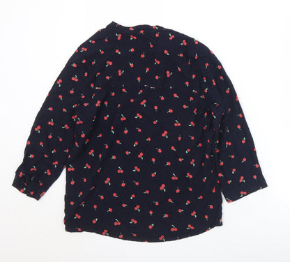 Womens UK Size 8 Marks and Spencer Black Basic Blouse