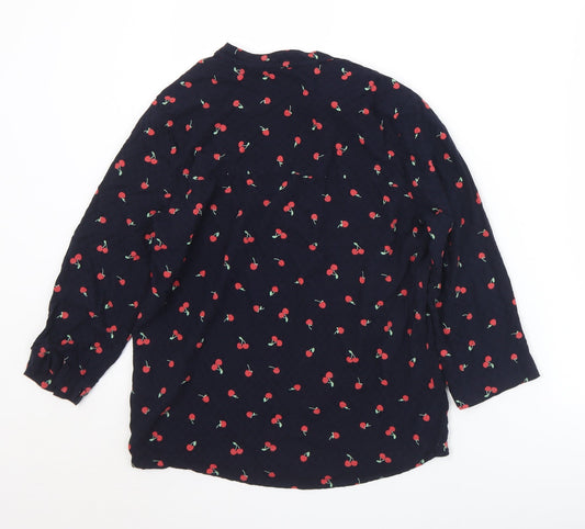 Womens UK Size 8 Marks and Spencer Black Basic Blouse