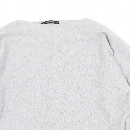 Womens UK Size M Dunnes Stores Grey Pullover Jumper