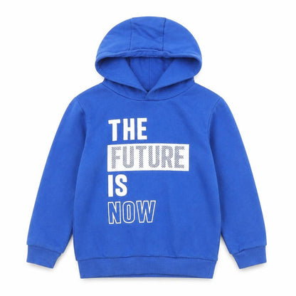 Dunnes Boys Blue  Cotton Pullover Hoodie Size 5 Years   - The Future is Now