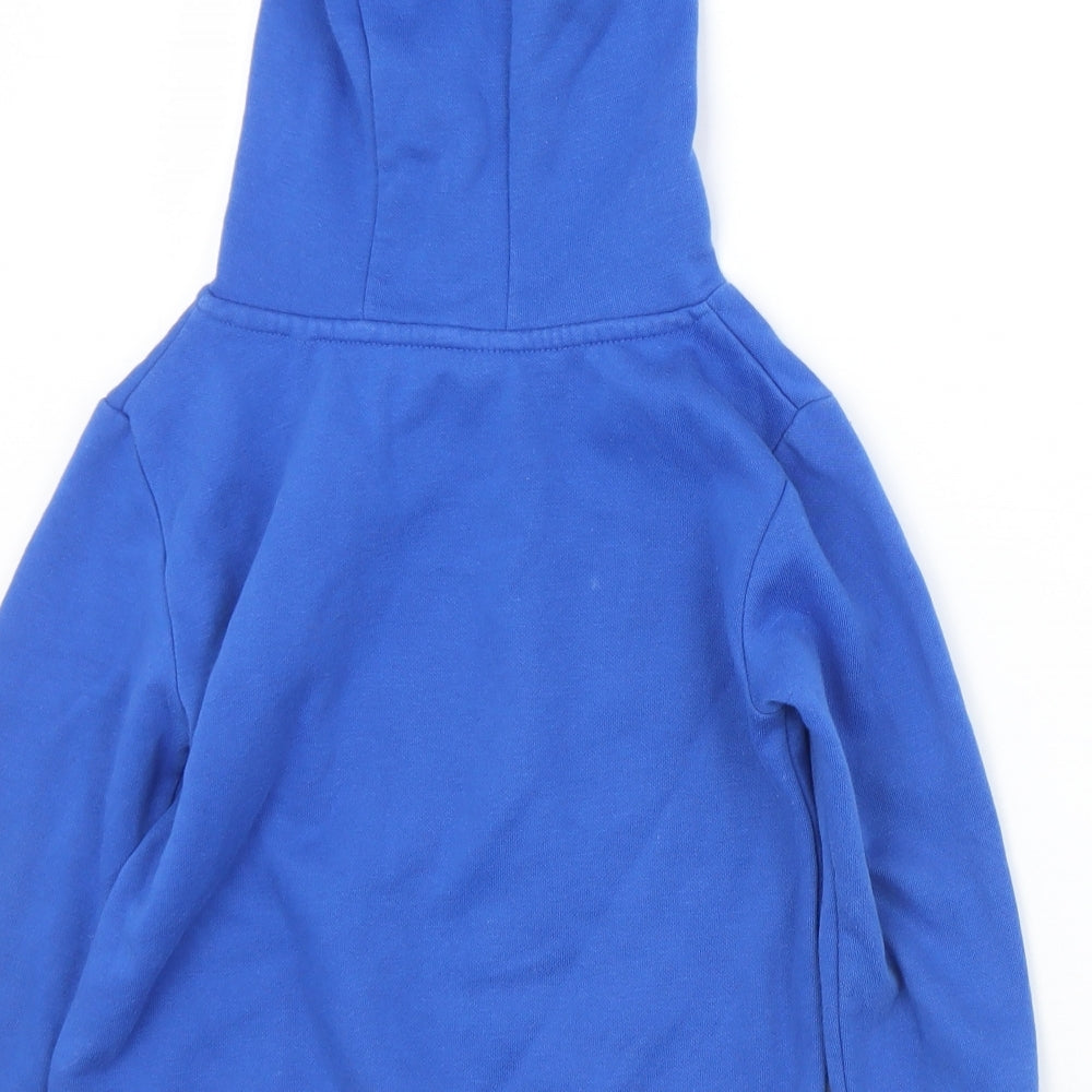 Dunnes Stores Boys Blue  Cotton Pullover Hoodie Size 5 Years   - The Future is Now