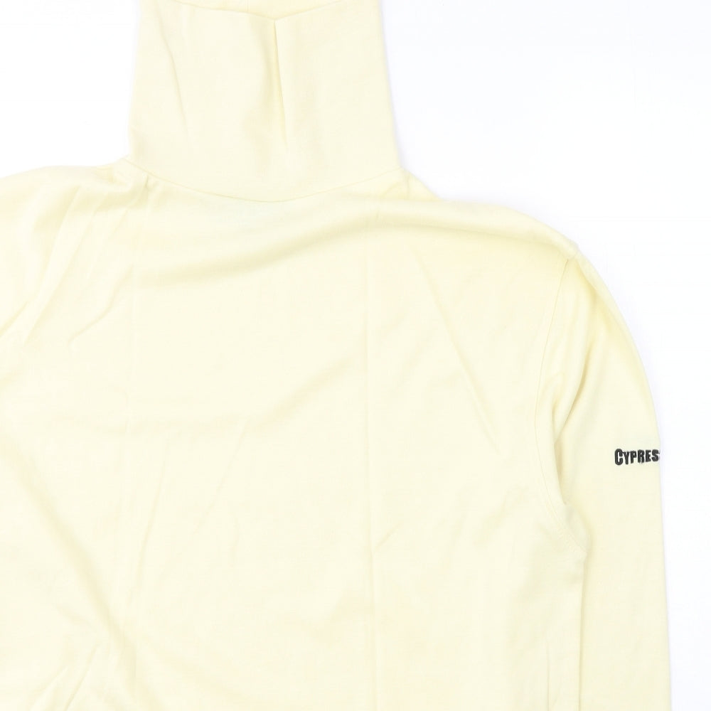 Cypress Point Mens Yellow  Polyester Pullover Sweatshirt Size L