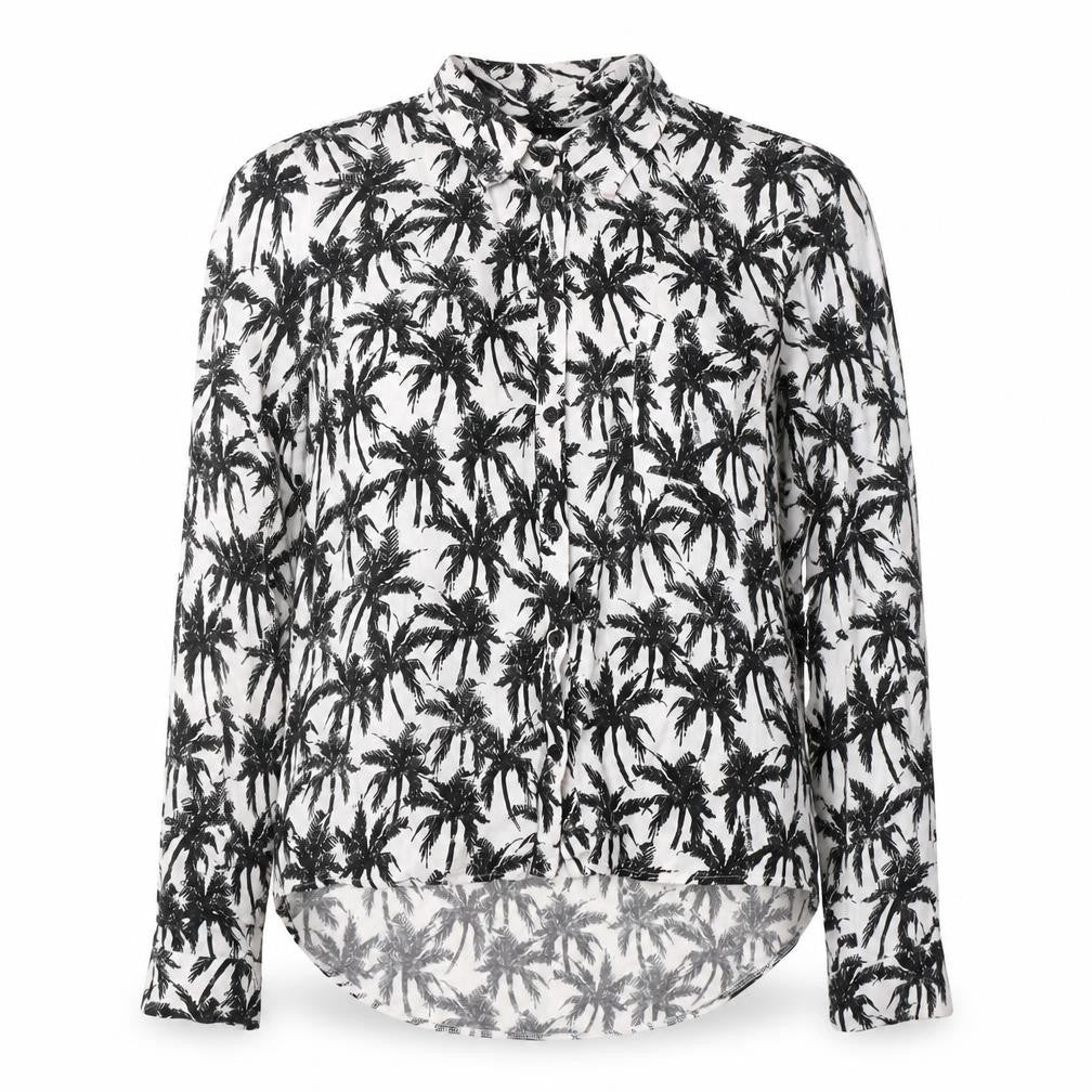 Womens UK Size 10 New Look White Basic Button-Up