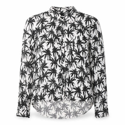 Womens UK Size 10 New Look White Basic Button-Up