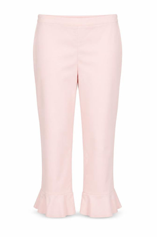 Womens UK Size 12 Stradivarius Regular Fit Cropped Pink Trousers