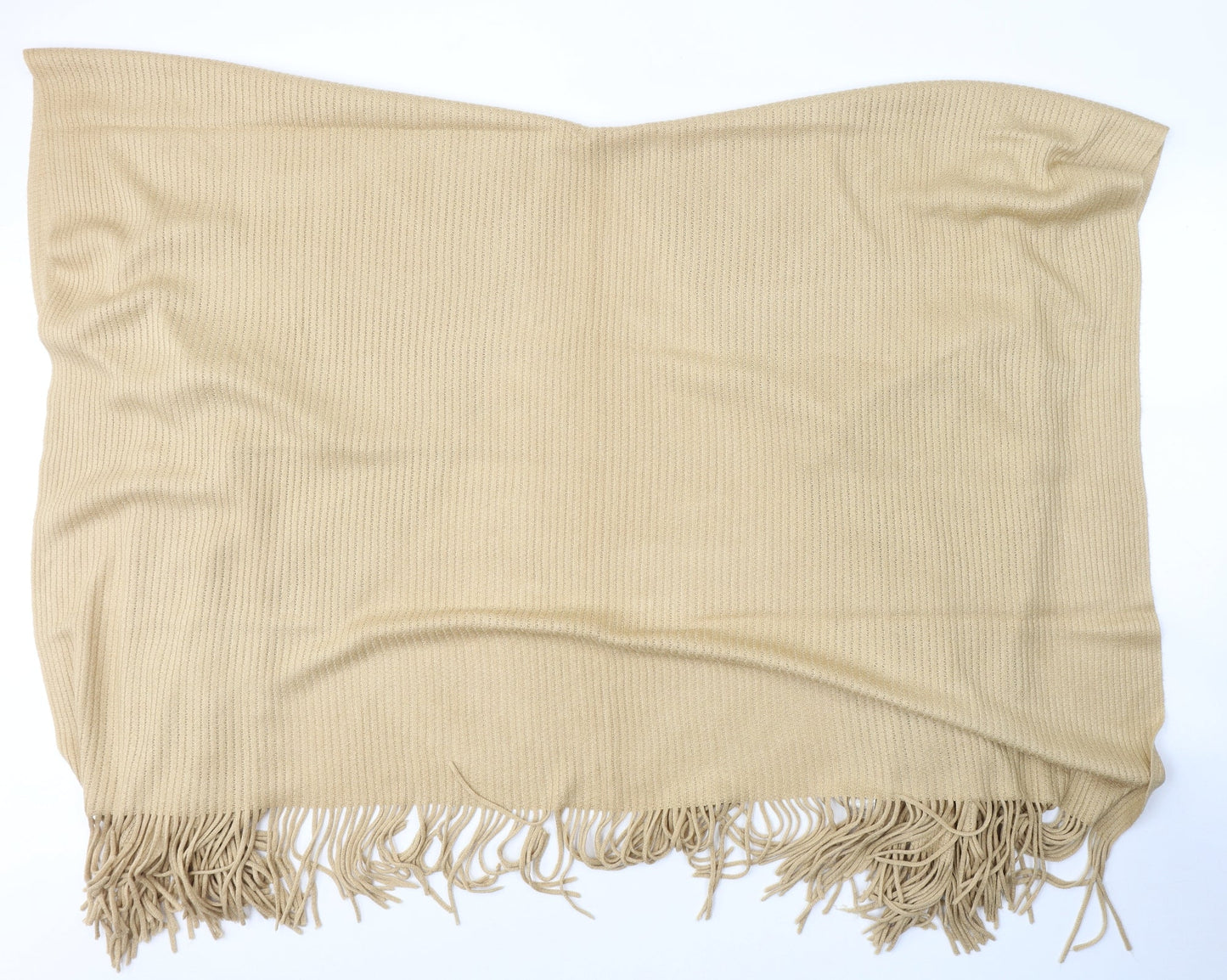 Florence + Fred Womens Beige V-Neck  Acrylic Cape Jumper One Size