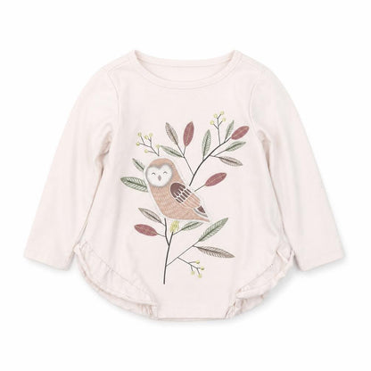 Maggie & Zoe Girls Pink  Cotton Pullover Casual Size 12 Months Round Neck Pullover - Bird