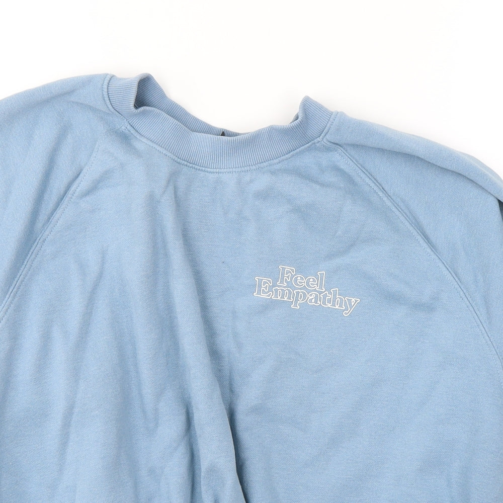 Womens UK Size L Divided by H&M Blue Pullover Sweatshirt