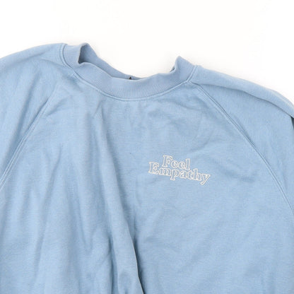 Womens UK Size L Divided by H&M Blue Pullover Sweatshirt