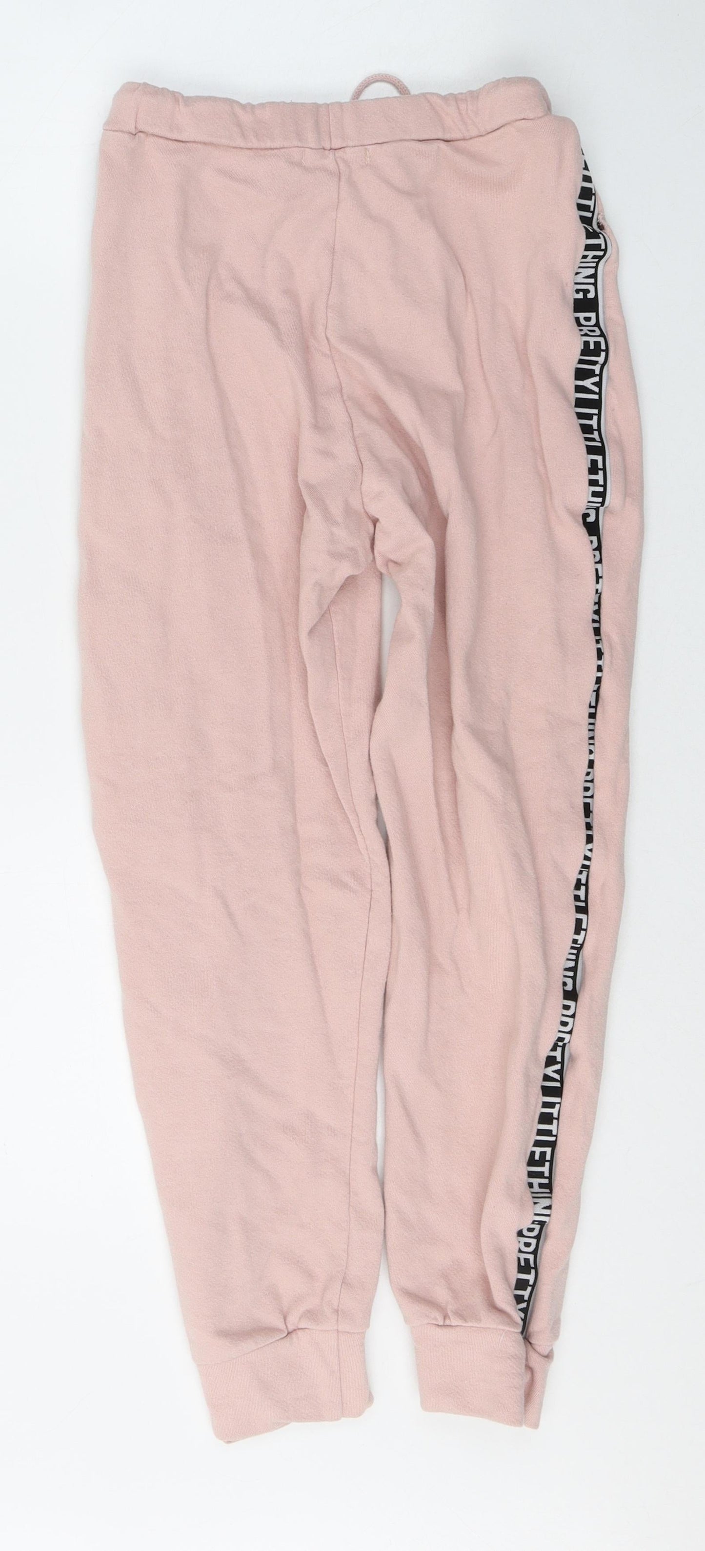 Womens UK Size 8 PRETTYLITTLETHING Regular Fit Sweatpants Pink Trousers