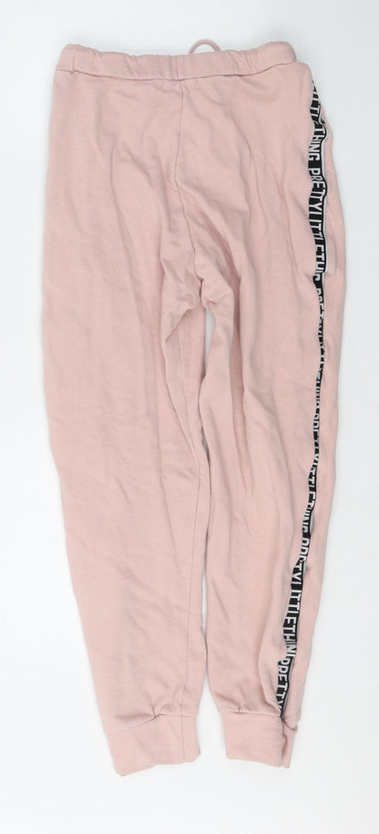 Womens UK Size 8 PRETTYLITTLETHING Regular Fit Sweatpants Pink Trousers