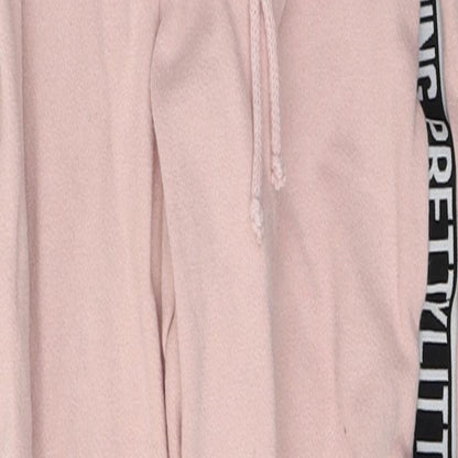 Womens UK Size 8 PRETTYLITTLETHING Regular Fit Sweatpants Pink Trousers