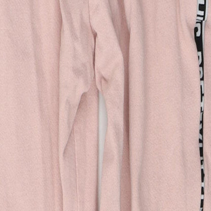 Womens UK Size 8 PRETTYLITTLETHING Regular Fit Sweatpants Pink Trousers