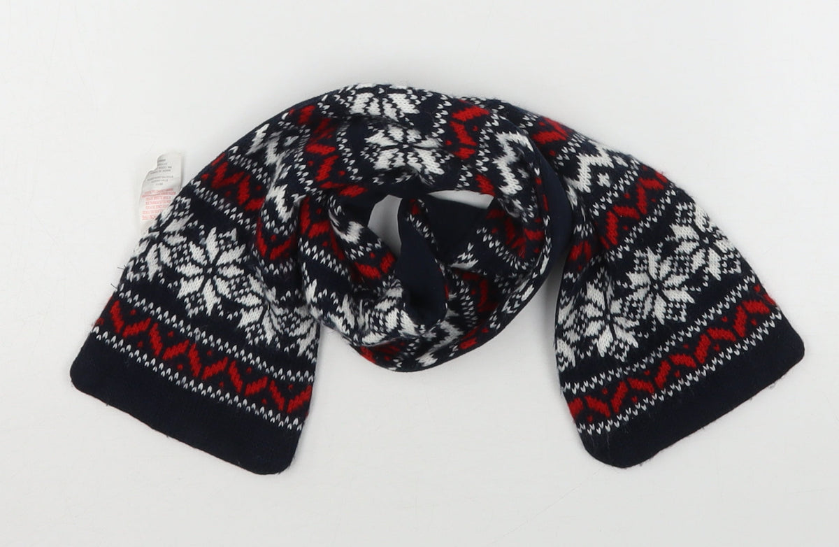 Primark Boys Multicoloured Fair Isle Acrylic Scarf  Size Regular