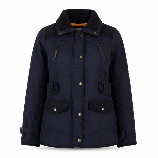 Womens UK Size 8 Brave Soul Blue Quilted Coat