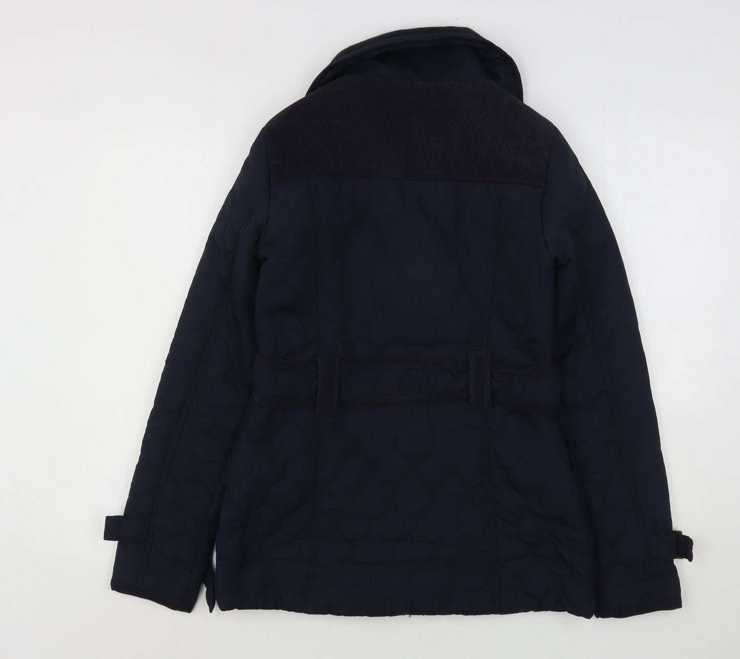 Womens UK Size 8 Brave Soul Blue Quilted Coat