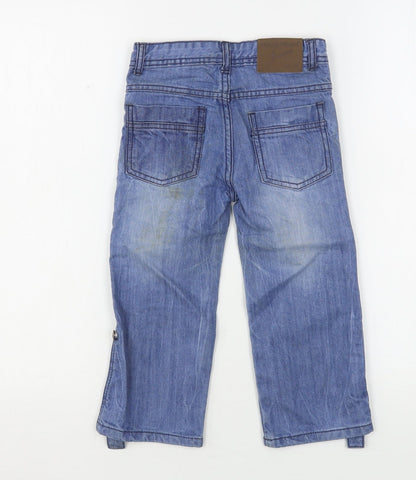 Minnie Mouse Boys Blue  Cotton Straight Jeans Size 2-3 Years  Regular Button
