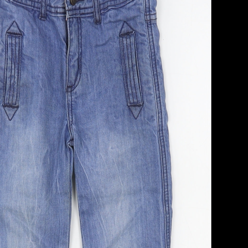 Minnie Mouse Boys Blue  Cotton Straight Jeans Size 2-3 Years  Regular Button