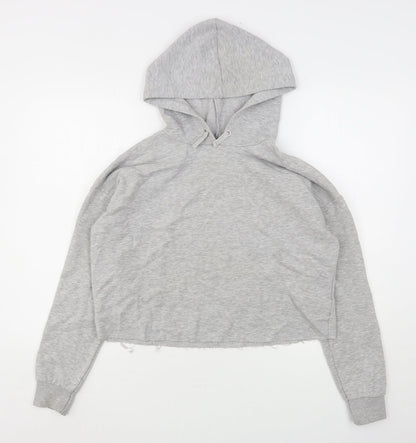 New Look Girls Grey  Polyester Pullover Hoodie Size 14-15 Years