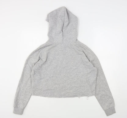New Look Girls Grey  Polyester Pullover Hoodie Size 14-15 Years