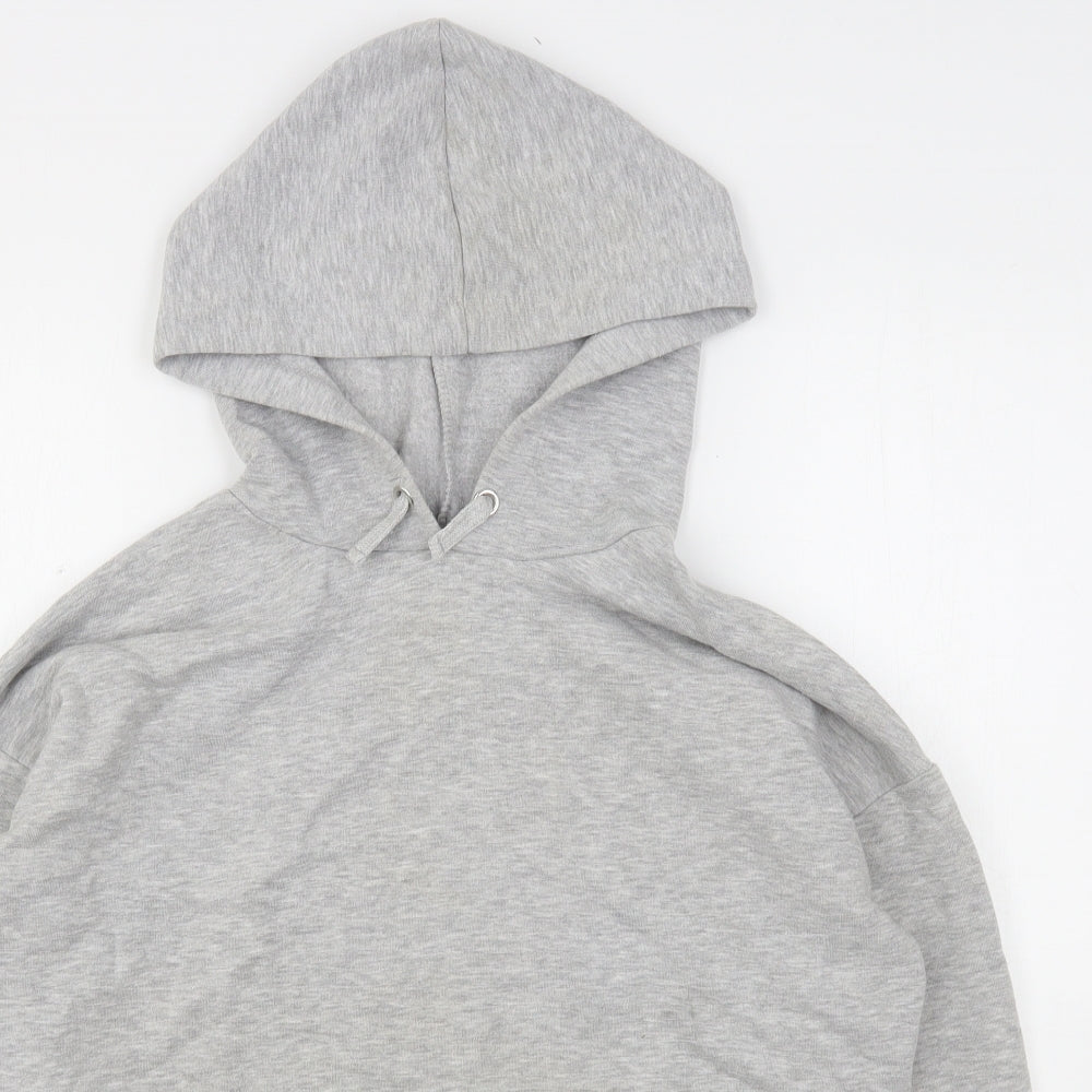 New Look Girls Grey  Polyester Pullover Hoodie Size 14-15 Years