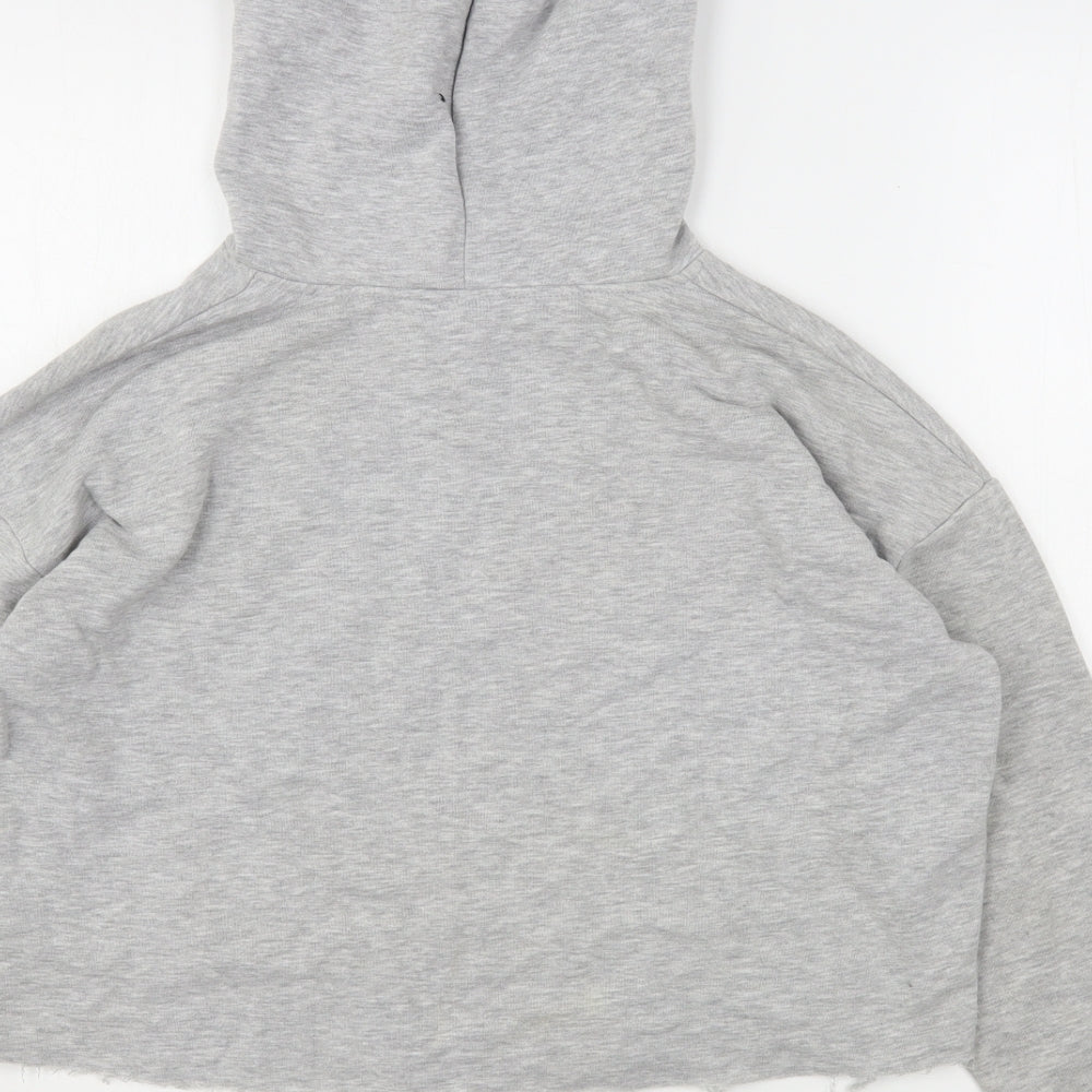 New Look Girls Grey  Polyester Pullover Hoodie Size 14-15 Years