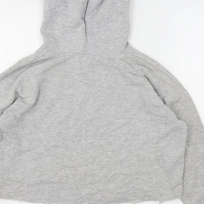 New Look Girls Grey  Polyester Pullover Hoodie Size 14-15 Years