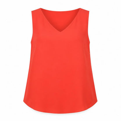 Womens UK Size 10 Dunnes Stores Red Basic Blouse