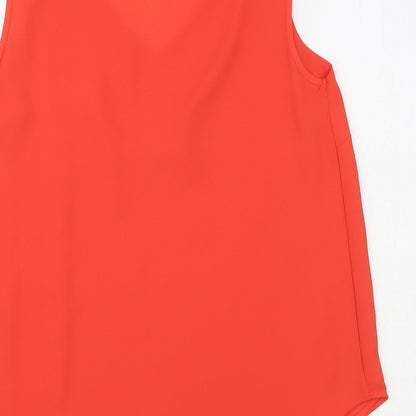 Womens UK Size 10 Dunnes Stores Red Basic Blouse