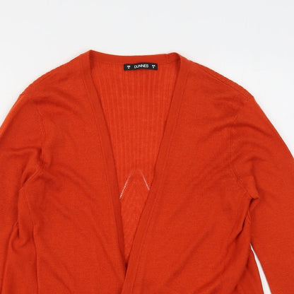 Womens UK Size S Dunnes Stores Orange Cardigan Jumper