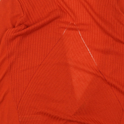 Womens UK Size S Dunnes Stores Orange Cardigan Jumper