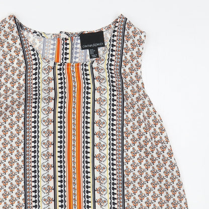 Womens UK Size M Cynthia Rowley Multicoloured Basic Blouse