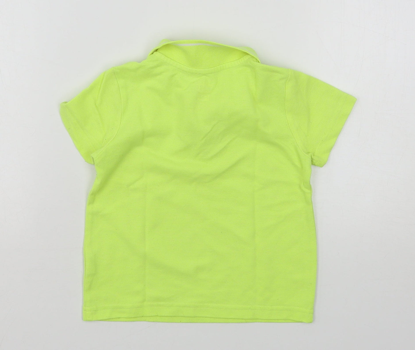 F&F Boys Green  Cotton Basic Polo Size 2-3 Years Collared