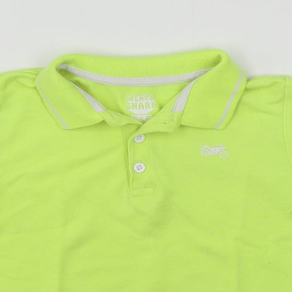 F&F Boys Green  Cotton Basic Polo Size 2-3 Years Collared