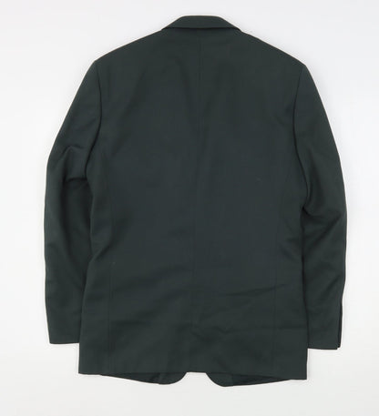 Modern Classic Mens Green  Polyester Jacket Suit Jacket Size 36