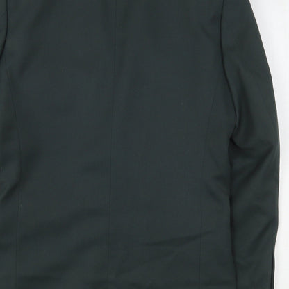 Modern Classic Mens Green  Polyester Jacket Suit Jacket Size 36