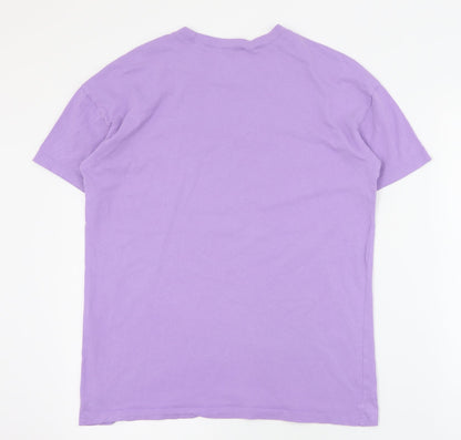 Womens UK Size 2XS FB Sister Purple Basic T-Shirt