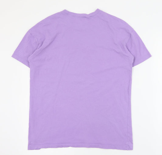 Womens UK Size 2XS FB Sister Purple Basic T-Shirt