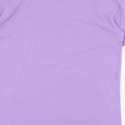 Womens UK Size 2XS FB Sister Purple Basic T-Shirt