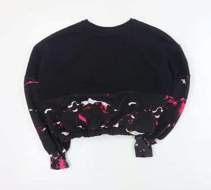 Hollyfield Girls Black  Polyester Pullover Sweatshirt Size S  Pullover - 8-10 years